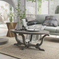 Table basse DH BASIC Farmhouse Vintage grise de 48 pouces par Denhour