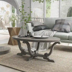 Table basse DH BASIC Farmhouse Vintage grise de 48 pouces par Denhour