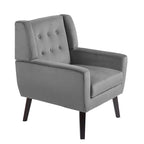 Lot de 2 fauteuils de salon en velours avec accoudoirs