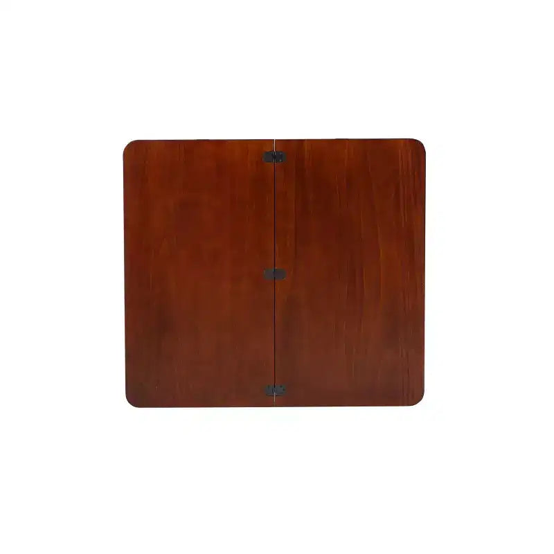 Ensemble de salle à manger pliant 3 pièces Alberts en bois massif avec rangement dissimulé, finition riche brun expresso - Linon