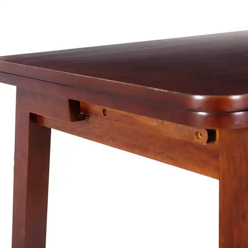 Ensemble de salle à manger pliant 3 pièces Alberts en bois massif avec rangement dissimulé, finition riche brun expresso - Linon