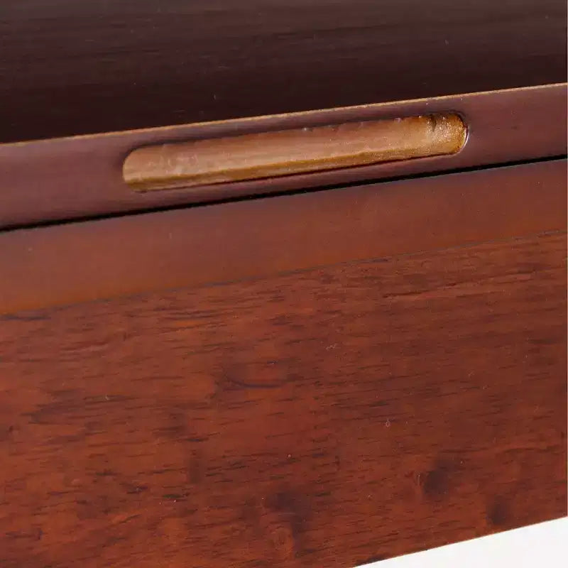 Ensemble de salle à manger pliant 3 pièces Alberts en bois massif avec rangement dissimulé, finition riche brun expresso - Linon