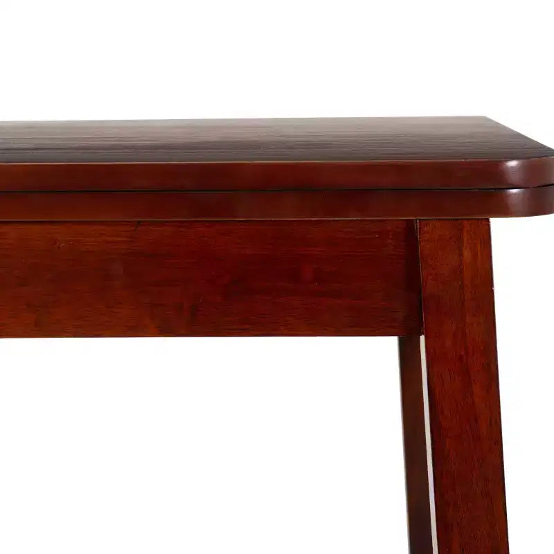 Ensemble de salle à manger pliant 3 pièces Alberts en bois massif avec rangement dissimulé, finition riche brun expresso - Linon