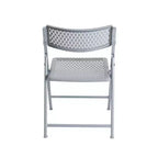 Chaise pliante confort 4 paquets de la collection Ava de Hampden Furnishings, platine