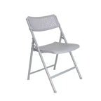 Chaise pliante confort 4 paquets de la collection Ava de Hampden Furnishings, platine