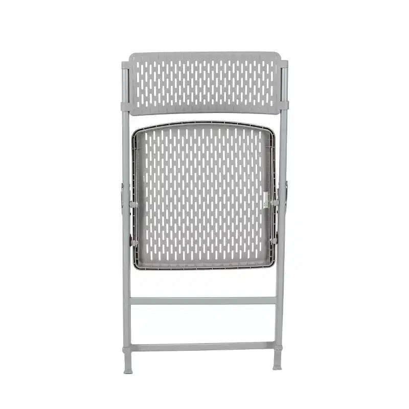 Chaise pliante confort 4 paquets de la collection Ava de Hampden Furnishings, platine