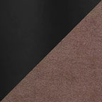 LumiSource - Lot de 2 tabourets de bar réglables Hank en métal noir et tissu marron