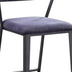 Tabouret de bar Cargo 24 po, hauteur comptoir, tissu et fini canon de fusil - Acme Furniture