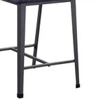 Tabouret de bar Cargo 24 po, hauteur comptoir, tissu et fini canon de fusil - Acme Furniture