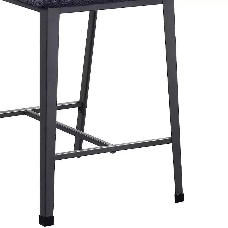 Tabouret de bar Cargo 24 po, hauteur comptoir, tissu et fini canon de fusil - Acme Furniture