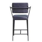 Tabouret de bar Cargo 24 po, hauteur comptoir, tissu et fini canon de fusil - Acme Furniture