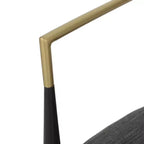 Christopher Knight Home Lot de 2 tabourets de bar Elmore 63,5 cm anthracite/noir/doré