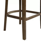 Christopher Knight Home Lot de 2 tabourets de bar à hauteur de comptoir Mary en bois d'hévéa rembourré avec dossier incurvé ouvert, noyer