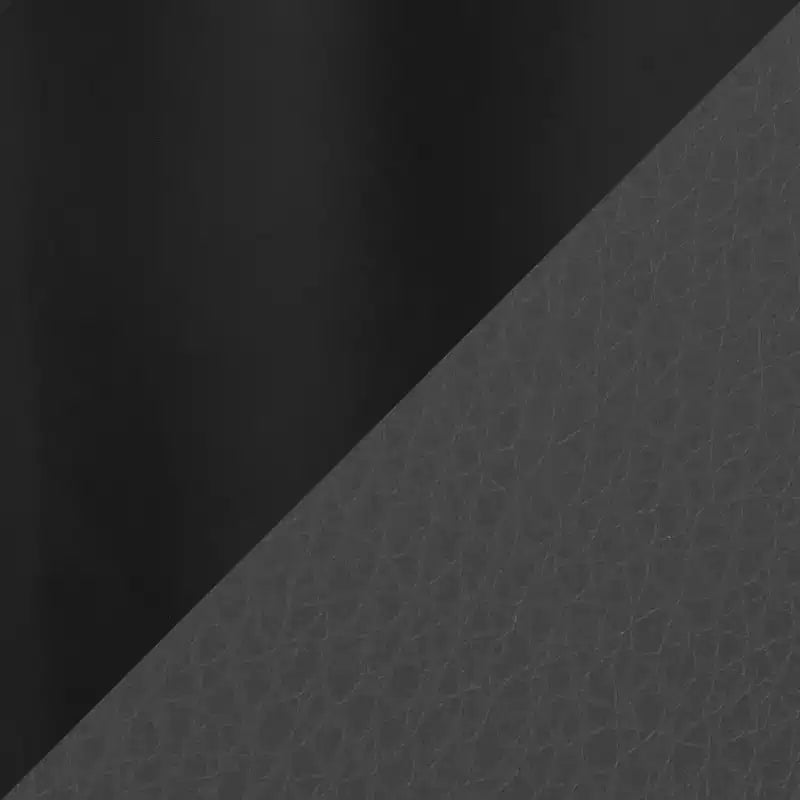LumiSource Ensemble de 3 tabourets de bar hauts Fuji Acier noir/PU gris