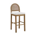 Nathan James Bailey Boucle Counter Height Barstool Light Brown
