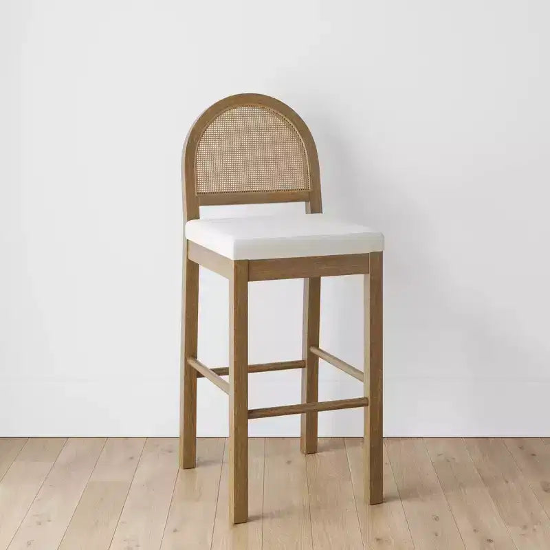 Tabouret de bar à hauteur de comptoir Boucle Nathan James Bailey Brun clair