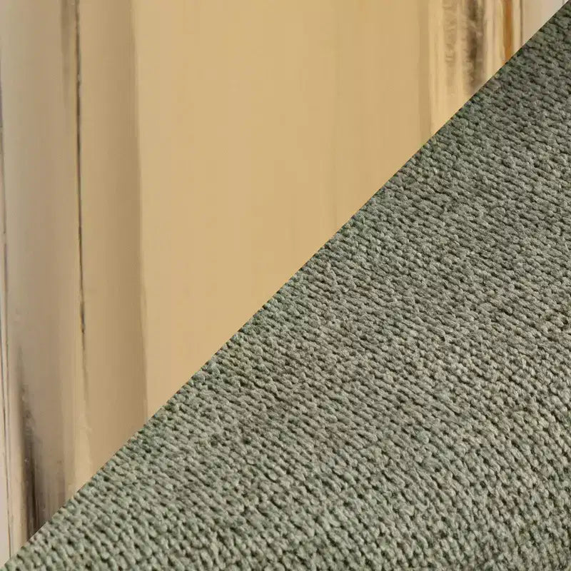 LumiSource Lot de 2 tabourets de bar réglables Curva Tissu doré/vert
