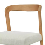 Christopher Knight Home Lot de 2 tabourets de bar contemporains Zion en bois d'hévéa rembourrés avec dossier ouvert incurvé, hauteur comptoir, naturel