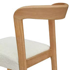 Christopher Knight Home Lot de 2 tabourets de bar contemporains Zion en bois d'hévéa rembourrés avec dossier ouvert incurvé, hauteur comptoir, naturel