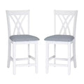 Powell Set of 2 Maggie Counter Height Barstools White