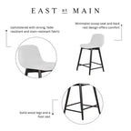 East at Main Keaton Tabouret de bar hauteur comptoir beige
