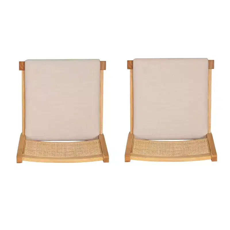 Powell Set de 2 tabourets de bar hauteur comptoir Bessie Cane Naturel