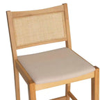 Powell Set de 2 tabourets de bar hauteur comptoir Bessie Cane Naturel