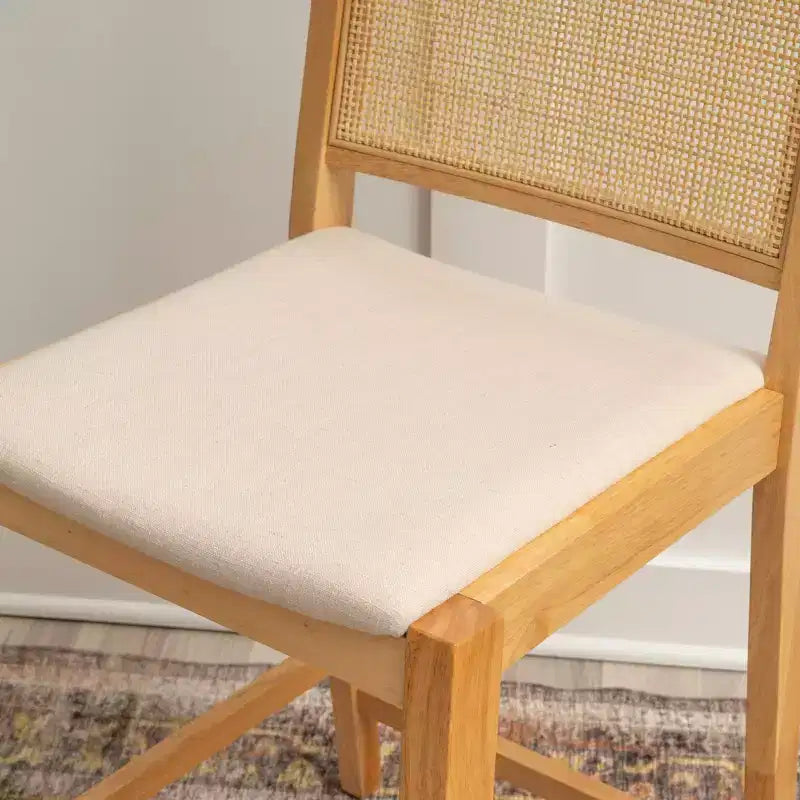 Powell Set de 2 tabourets de bar hauteur comptoir Bessie Cane Naturel