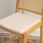 Powell Set de 2 tabourets de bar hauteur comptoir Bessie Cane Naturel