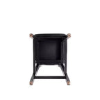 Manhattan Comfort Lot de 2 tabourets de bar hauteur comptoir Versailles en bois Noir/Naturel : Structure en frêne, finition mate, aucun assemblage requis