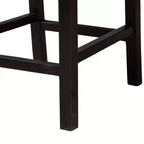 Tabouret de bar à hauteur de comptoir en bois d'acajou Laymi et jonc de mer brun naturel/brun foncé - Baxton Studio