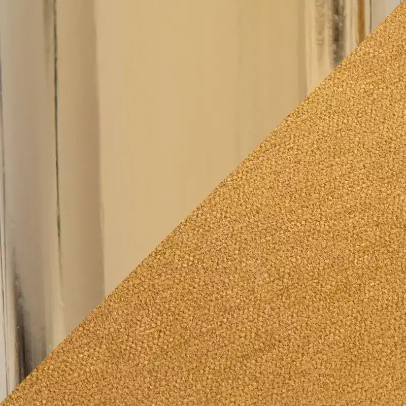 LumiSource Lot de 2 tabourets de bar réglables Ava or/tissu jaune