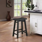 Tabouret de bar sans dossier Boraam Sonoma, hauteur comptoir, finition anthracite