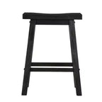 Tabouret de bar sans dossier Boraam Sonoma, hauteur comptoir, finition anthracite