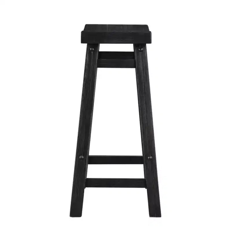 Tabouret de bar sans dossier Boraam Sonoma, hauteur comptoir, finition anthracite