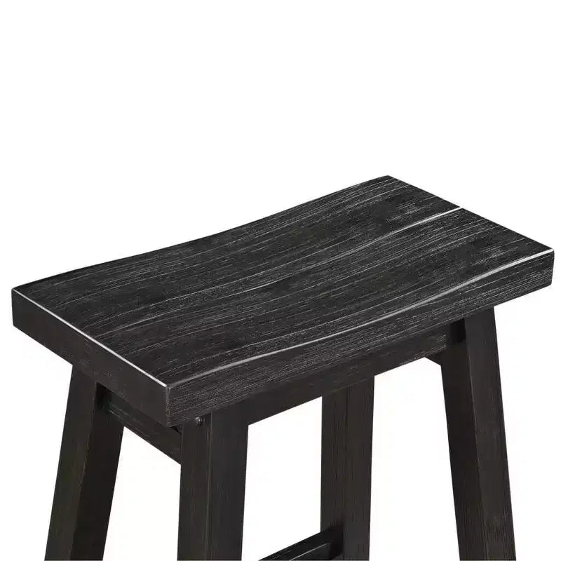 Tabouret de bar sans dossier Boraam Sonoma, hauteur comptoir, finition anthracite