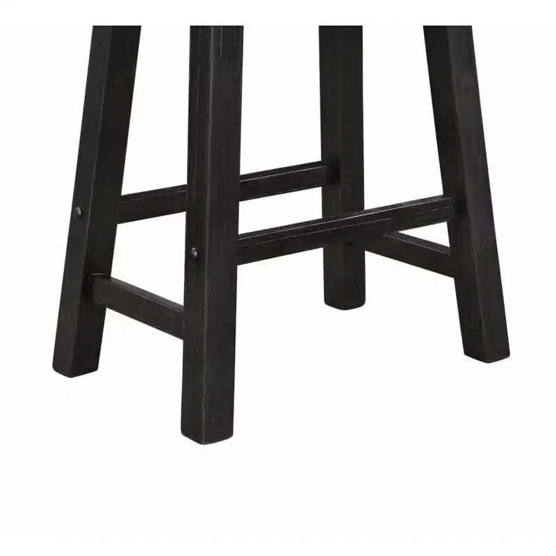 Tabouret de bar sans dossier Boraam Sonoma, hauteur comptoir, finition anthracite