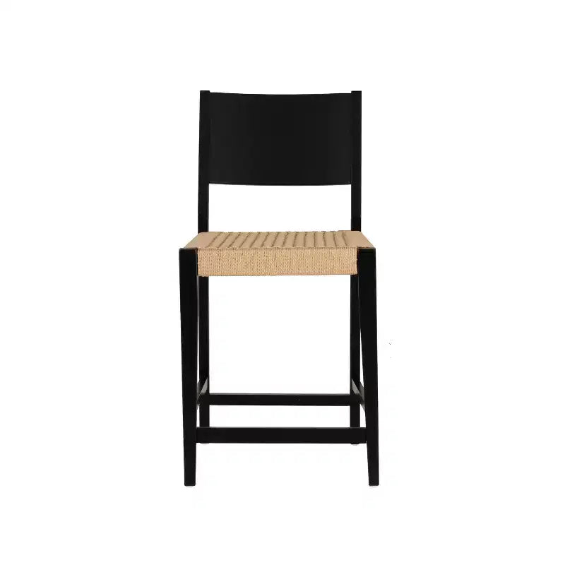 Powell Lot de 2 tabourets de bar hauteur comptoir Clara noirs