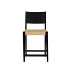 Powell Lot de 2 tabourets de bar hauteur comptoir Clara noirs