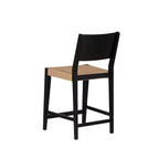 Powell Lot de 2 tabourets de bar hauteur comptoir Clara noirs