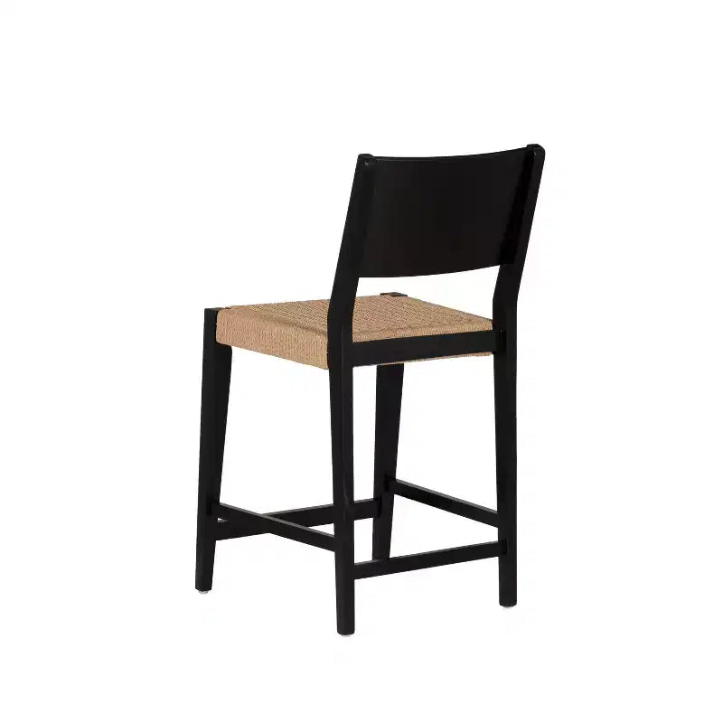 Powell Lot de 2 tabourets de bar hauteur comptoir Clara noirs
