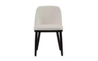 Christopher Knight Home Lot de 2 Chaises de Salle à Manger Hannah Rembourrées Style Moderne Mid-Century avec Dossier Incurvé Beige/Noir