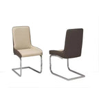 Brassex Lot de 2 chaises de salle à manger Donatello marron