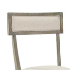 Ensemble de 4 chaises de salle à manger Crosley Alessia : dossier rembourré, pieds évasés, revêtement en polyester