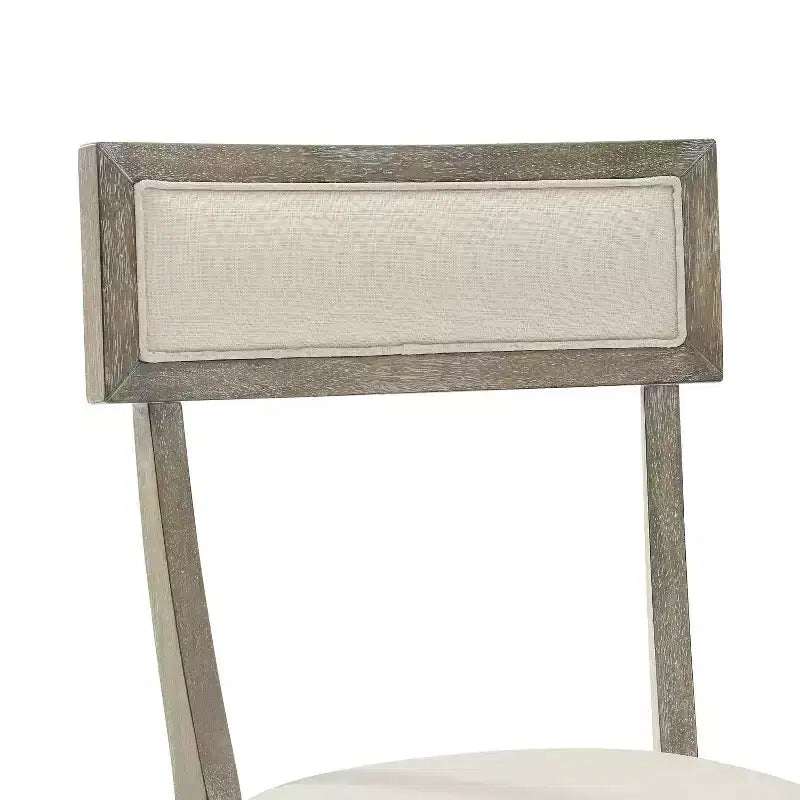 Ensemble de 4 chaises de salle à manger Crosley Alessia : dossier rembourré, pieds évasés, revêtement en polyester