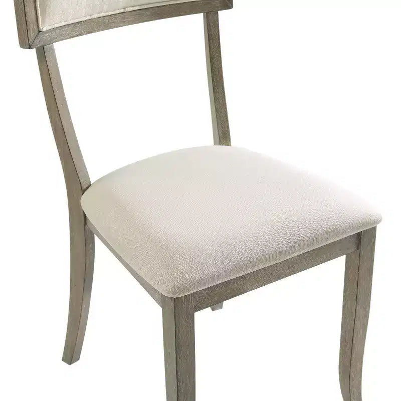 Ensemble de 4 chaises de salle à manger Crosley Alessia : dossier rembourré, pieds évasés, revêtement en polyester