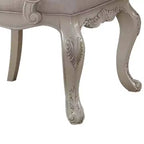 Chaise de salle à manger Ragenardus 23" en tissu et finition blanc antique - Acme Furniture