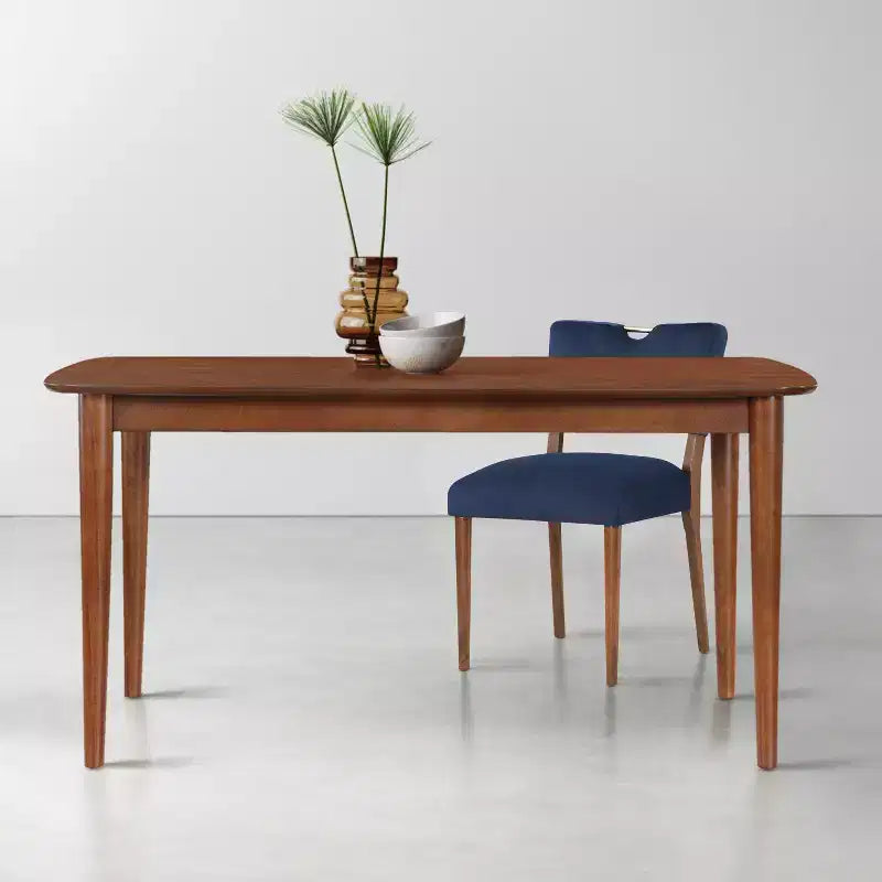 Comfort Pointe Bonito Dining Chair Midnight Blue: Set of 2, Velvet Upholstery, Gold Handle, Walnut Frame