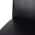 Christopher Knight Home Ensemble de 2 chaises de salle à manger Pollard en similicuir rembourrées Noir minuit/Espresso