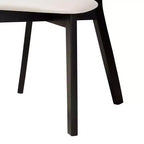 Baxton Studio Lot de 2 chaises de salle à manger Dannell en tissu et bois : style Mid-Century, détails en rotin, rembourrage en mousse